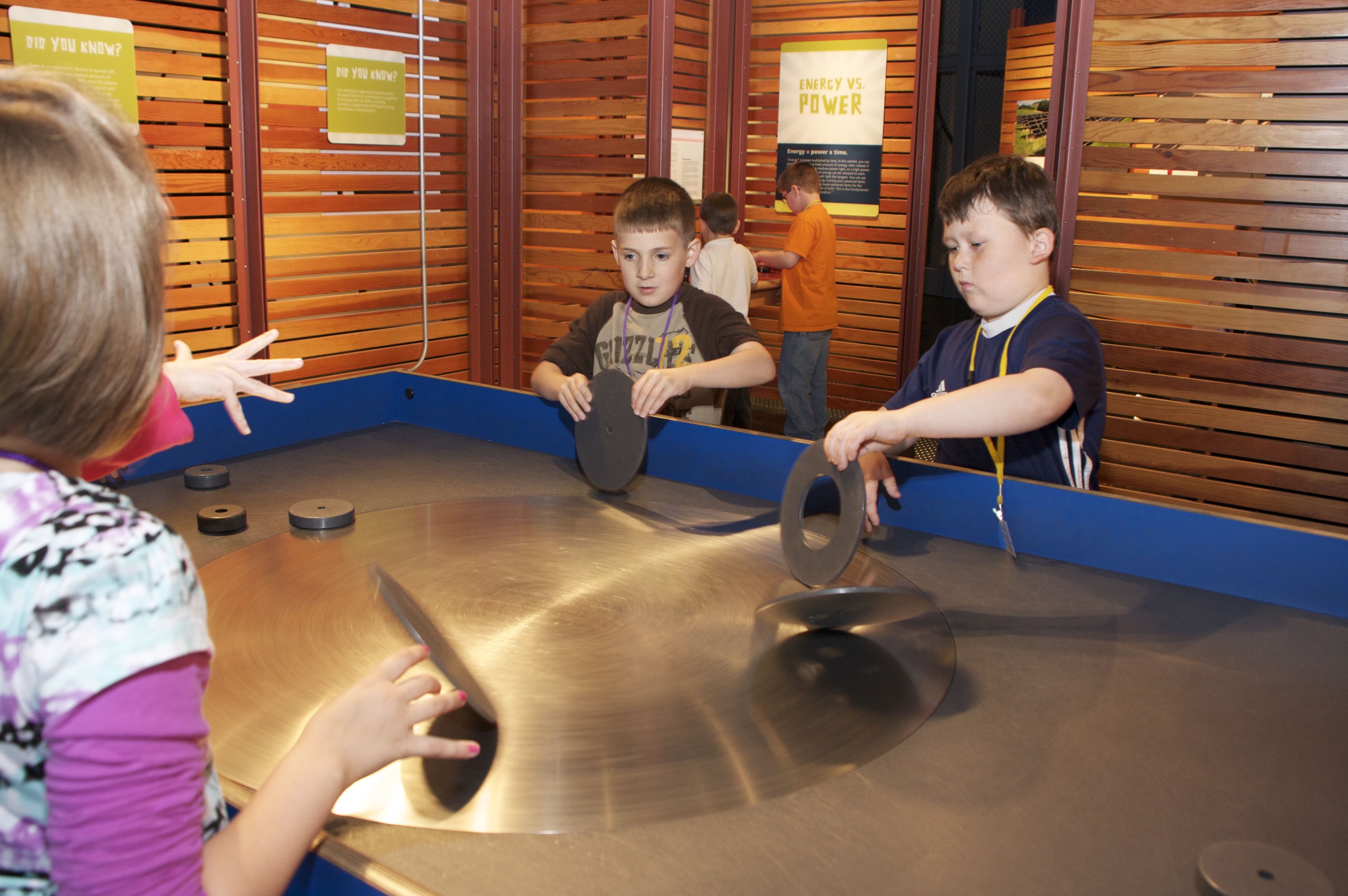 Kids interacting with Energy Trasnfer
