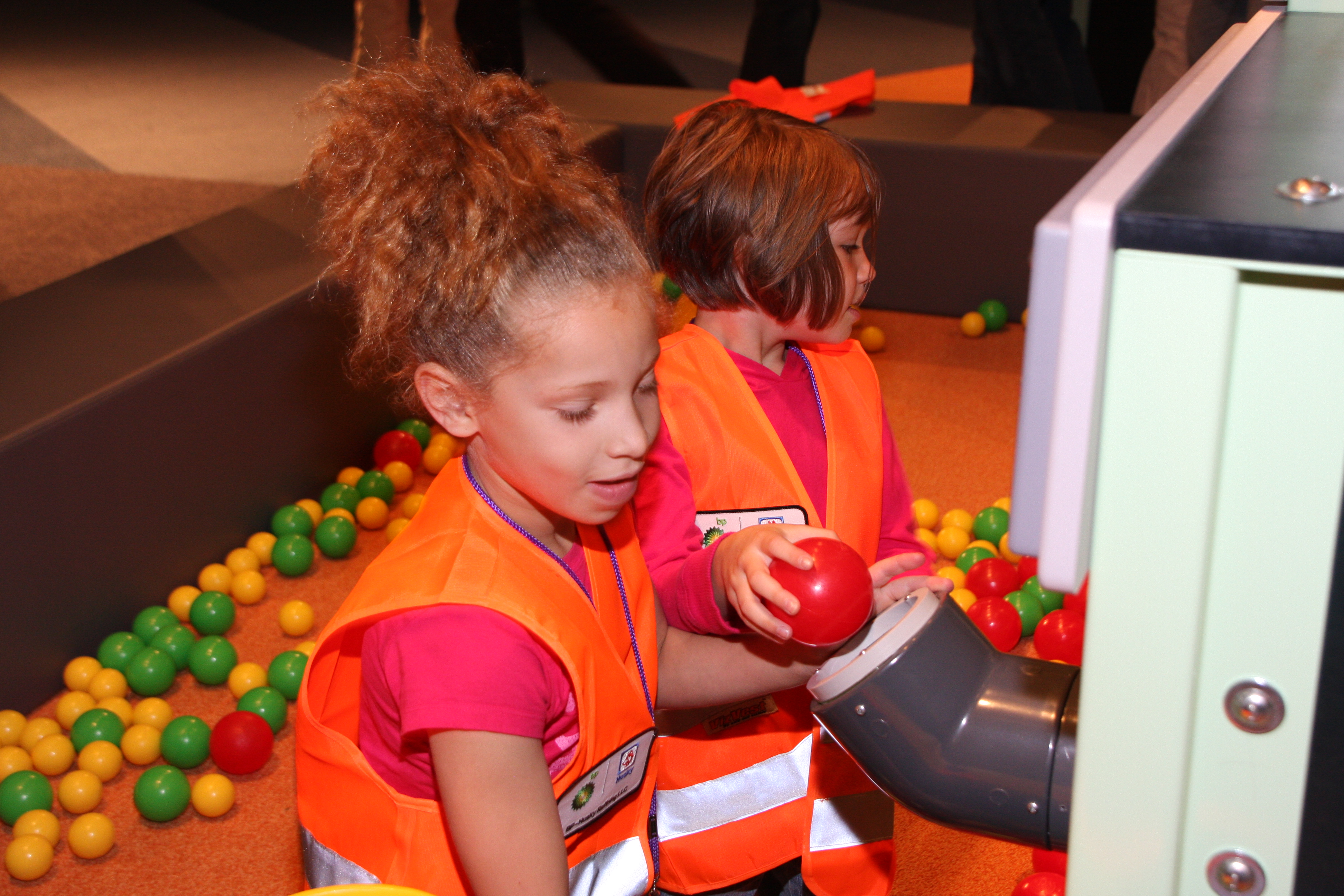 Children interacting with Ball Refinery 